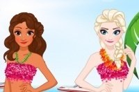 Habillage de Vaiana et d'Elsa Habillage de Vaiana et d'Elsa