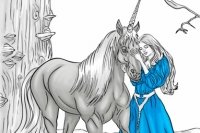Image de Licorne à colorier Image de Licorne à colorier
