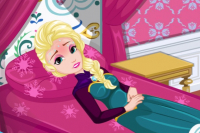 Elsa a mal au ventre