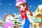 Jeune fille à la neige